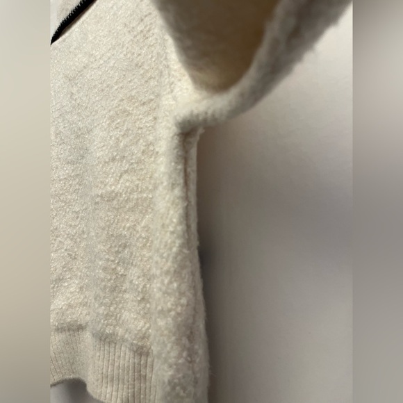 MANGO Contrast trims Knitted Fabric Polo Neck Long Sleeve Front Pocket Cardigan - Picture 12 of 14